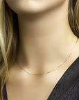 14K Witgoud Collier Venetiaans 0,8 mm 4100354