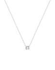 14K witgoud collier zirkonia 40 - 42 - 44 cm 4103250