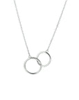 14K witgoud collier rondjes 40 + 3 cm 4104157