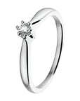 14K Witgouden Ring Diamant 0.08Ct H Si 4104844