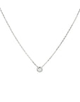 14K witgoud collier zirkonia 42 - 44 - 46 cm 4104541