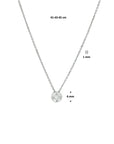 14K witgoud collier diamant 0.10ct h si 41 - 43 - 45 cm 4104810