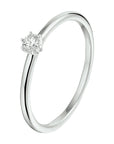 14K Witgouden Ring Diamant 0.10Ct H Si 4105306