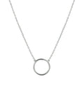 14K witgoud collier rondje 40 - 42 - 44 cm 4105389