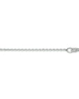 14K witgoud collier anker gediamanteerd 1,1 mm 41 + 4 cm 4105559