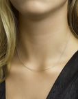 14K witgoud collier anker gediamanteerd 1,1 mm 41 + 4 cm 4105559