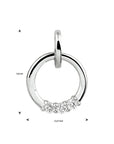 14K witgoud hanger diamant 0.09ct h si 4105589