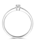 14K Witgouden Ring Diamant 0.10Ct H Si 4105726