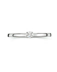 14K Witgouden Ring Diamant 0.10Ct H Si 4105726