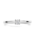 14K Witgouden Ring Diamant 0.15Ct H Si 4105756