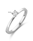 14K Witgouden Ring Diamant 0.15Ct H Si 4105756