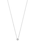 14K witgoud collier diamant 0.05ct h si 42 - 45 cm 4106072