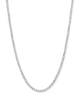 14K witgoud tenniscollier lab grown diamant 5.00ct g si 2,5 mm 42 cm 4106081