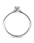 14K Witgouden Aanzoeksring Diamant 0.10Ct H Si 4106085