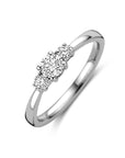 14K Witgouden Ring Trilogie Lab Grown Diamant 0.46Ct H Si 4106165