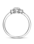 14K Witgouden Ring Trilogie Lab Grown Diamant 0.46Ct H Si 4106165