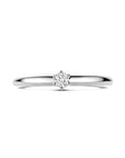 14K Witgouden Aanzoeksring Diamant 0.10Ct H Si 4106193