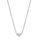 14K witgoud collier diamant 0.14ct h si 41 - 43 - 45 cm 4106223