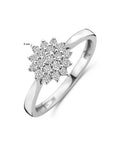 14K Witgouden Ring Lab Grown Diamant 0.33Ct H Si 4106288