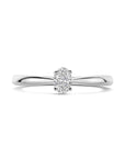 14K Witgouden Ring Lab Grown Diamant 0.25Ct H Si 4106292