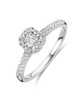 14K Witgouden Ring Lab Grown Diamant 0.48Ct H Si 4106296