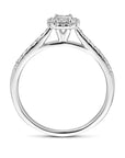 14K Witgouden Ring Lab Grown Diamant 0.48Ct H Si 4106296