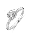 14K Witgouden Ring Lab Grown Diamant 0.48Ct H Si 4106296