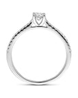 14K Witgouden Ring Lab Grown Diamant 0.39Ct H Si 4106300