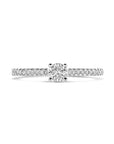 14K Witgouden Ring Lab Grown Diamant 0.39Ct H Si 4106300