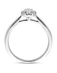 14K Witgouden Ring Lab Grown Diamant 0.32Ct H Si 4106304