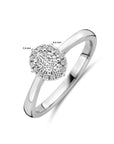 14K Witgouden Ring Lab Grown Diamant 0.32Ct H Si 4106304