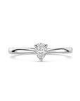 14K Witgouden Ring Lab Grown Diamant 0.25Ct H Si 4106308