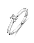 14K Witgouden Ring Lab Grown Diamant 0.25Ct H Si 4106312