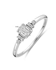 14K Witgouden Ring Lab Grown Diamant 0.40Ct H Si 4106326