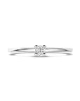 14K Witgouden Ring Diamant 0.10Ct H Si 4106343