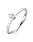 14K Witgouden Ring Diamant 0.10Ct H Si 4106343