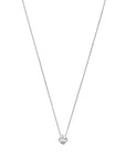 14K witgoud collier zirkonia 43 - 45 cm 4106363