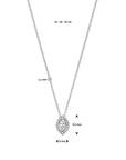 14K Witgoud Collier Diamant 0.25Ct H Si 41 - 43 - 45 Cm - 4106426