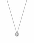 14K Witgoud Collier Druppel Diamant 0.25Ct H Si 41 - 43 - 45 Cm - 4106427