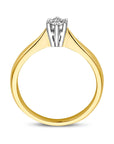 14K Bicolor Geel- En Witgoud Geel/Wit Ring Diamant 0.15Ct H Si 4205204