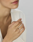 14K Bicolor Geel- En Witgoud Geel/Wit Ring Diamant 0.15Ct H Si 4205204