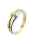 14K Bicolor Geel- En Witgoud Geel/Wit Ring 4205522