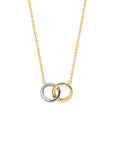 14K bicolor goud geel/wit collier rondjes 40 - 42 - 44 cm 4207974