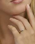 14K Bicolor Geel- En Witgoud Geel/Wit Ring 4207983