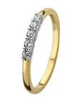 14K Bicolor gouden Ring zirkonia - PSN4208451