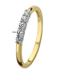 14K Bicolor gouden Ring zirkonia - PSN4208451