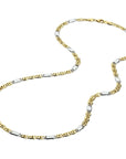 14K Bicolor ketting valkenoog 4,2 mm 50 cm - 4208458