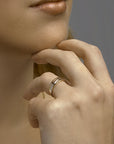 14K Bicolor Geel- En Witgoud Geel/Wit Ring 4208588