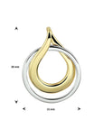 14K bicolor goud geel/wit hanger 4208593