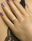 14K Bicolor Geel- En Witgoud Geel/Wit Ring Met Zirkonia 4208608